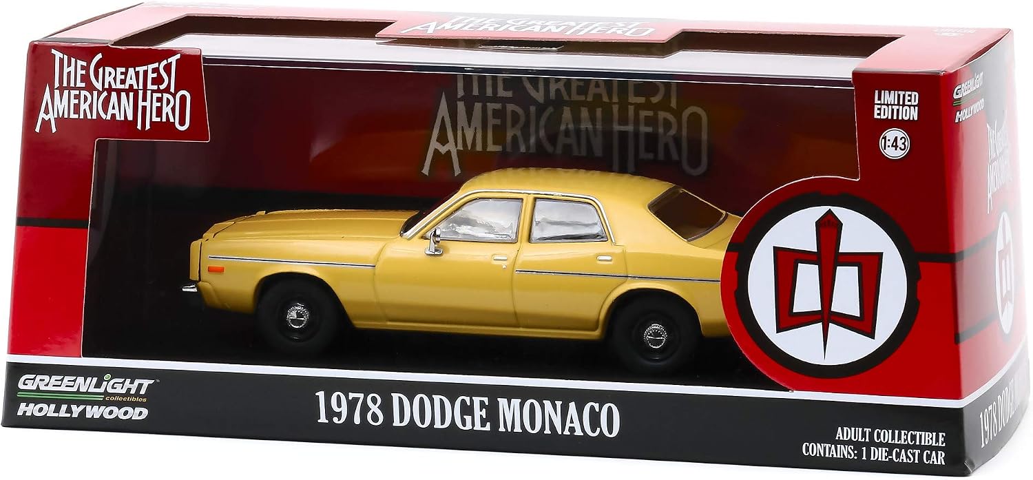 Greenlight Dodge Monaco 1978 – The Greatest American Hero, escala 1:43